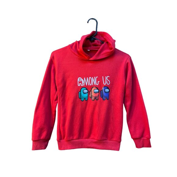 Among Us Impostor 2 Piece Set Sweatshirt + Soft Shorts Elastic Drawstring Waist - Picture 2 of 9